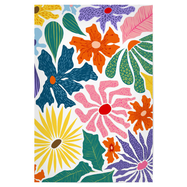 Poster "Der glückliche Garten" artboxONE - Floral,Abstrakt