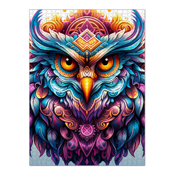 Puzzle Ravensburger "Mandala - Mystisch - Luna" artboxONE - Tiere,Abstrakt,Fiktion