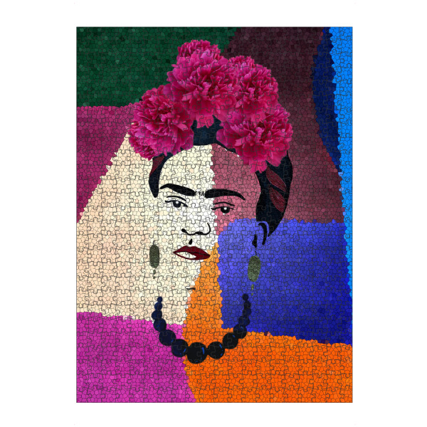 artboxONE Puzzle "Frida auf Mosaik" artboxONE - Typografie,Floral,Comic,Abstrakt,Menschen