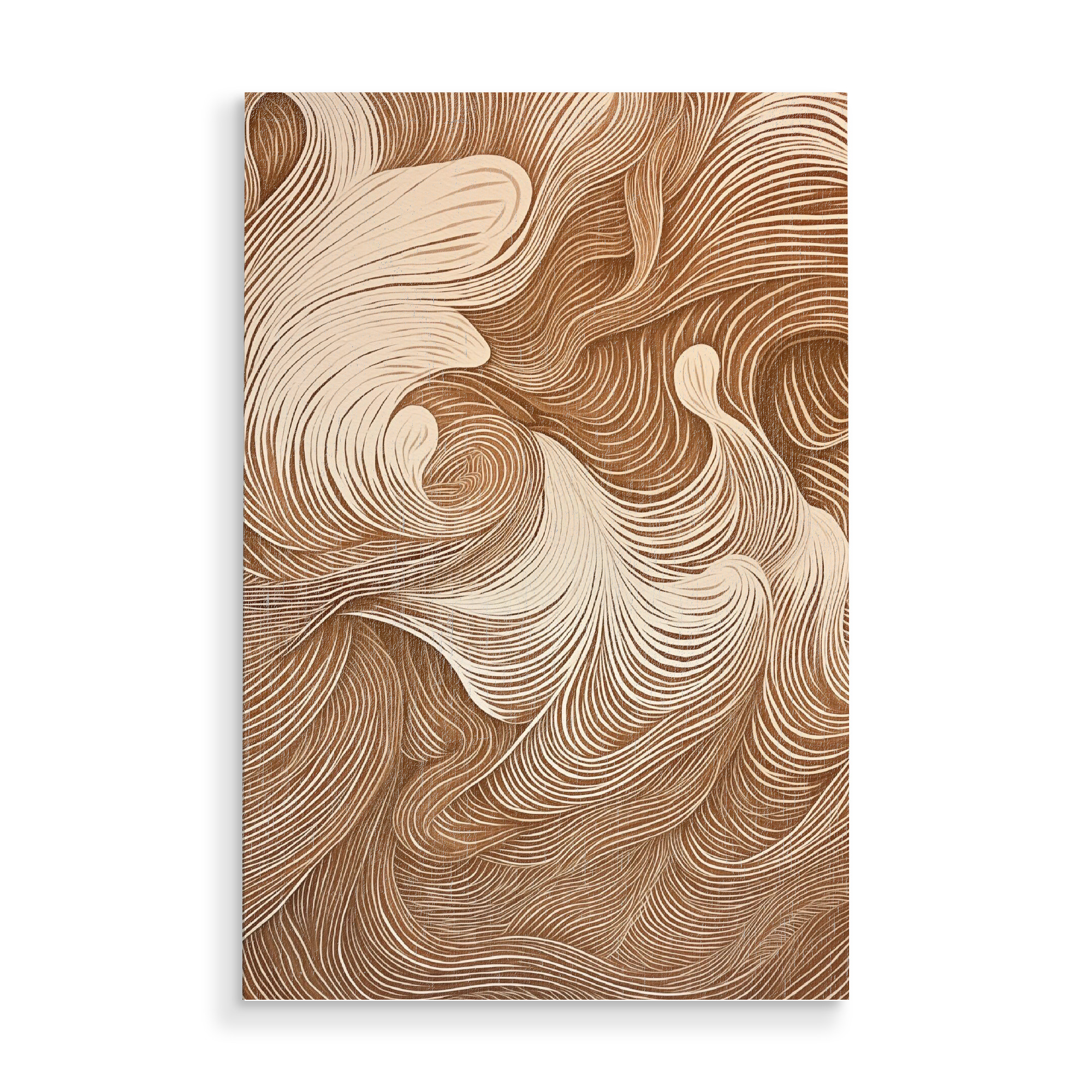Holzbild "Wellenlinien" artboxONE - Natur,Floral,Abstrakt