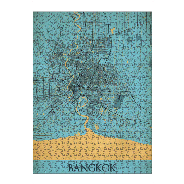 Puzzle Ravensburger "Vintage Bangkok City" artboxONE - Städte / Weitere,Kartografie
