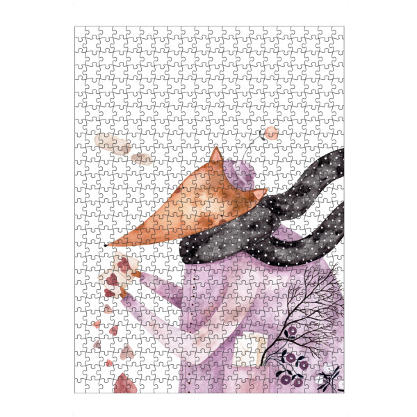 Puzzle Ravensburger "Voglhuber - Valentinstagsfuchs" artboxONE - Für Kinder,Tiere,Liebe