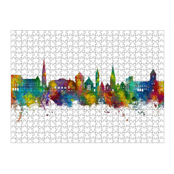 Puzzle Ravensburger "Mönchengladbach German Skyline" artboxONE - Städte