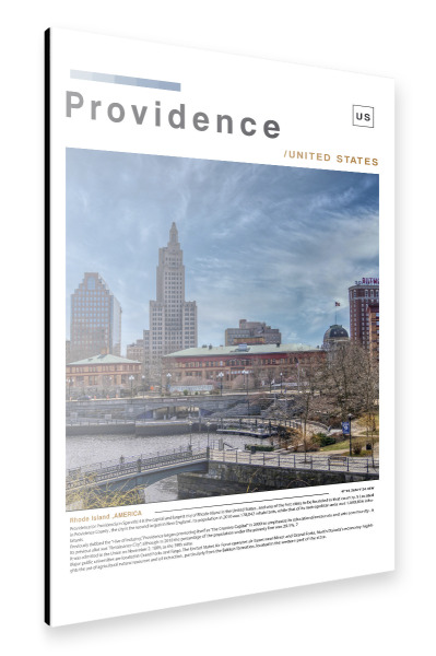 Alu-Dibond "Cover der Zeitung Providence" 30x20 cm artboxONE