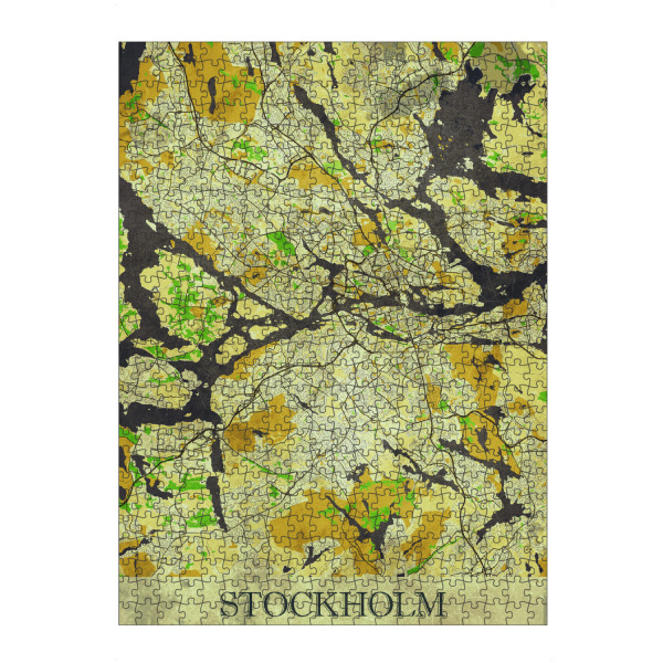 artboxONE Puzzle "Stockholm Vintage City Map" artboxONE - Städte / Stockholm,Kartografie