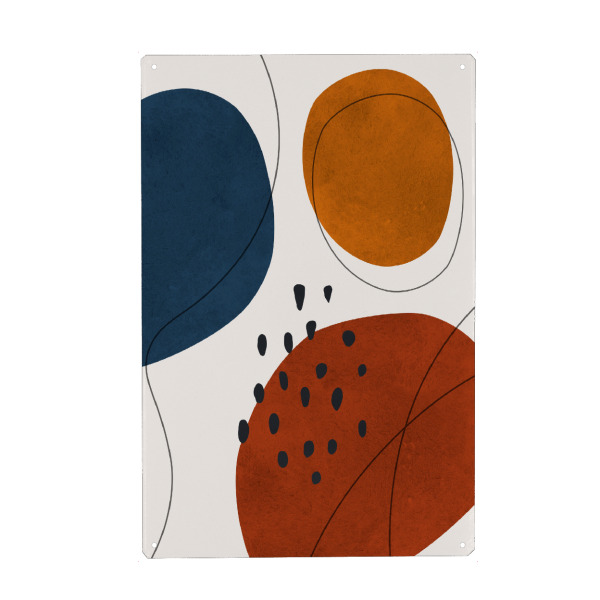 Holzbild "Bunte Boho-Formen F" artboxONE - Abstrakt,Geometrie