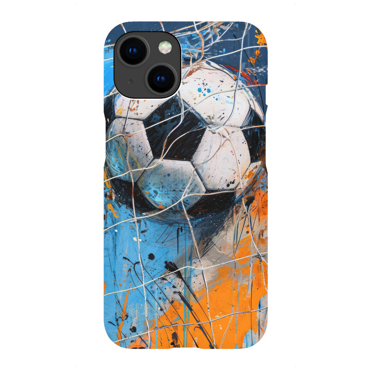 iPhone "Fußballspieler Sportkunst C" Premium-Case Handyhülle artboxONE