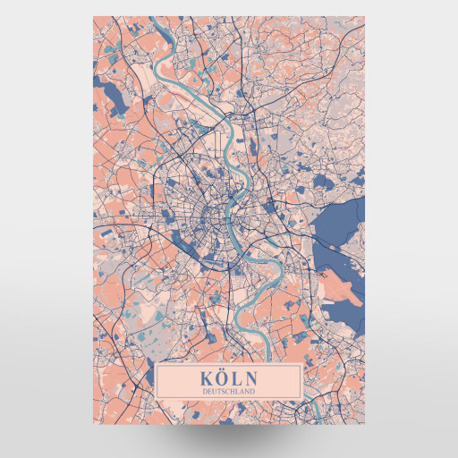 Köln City Karte