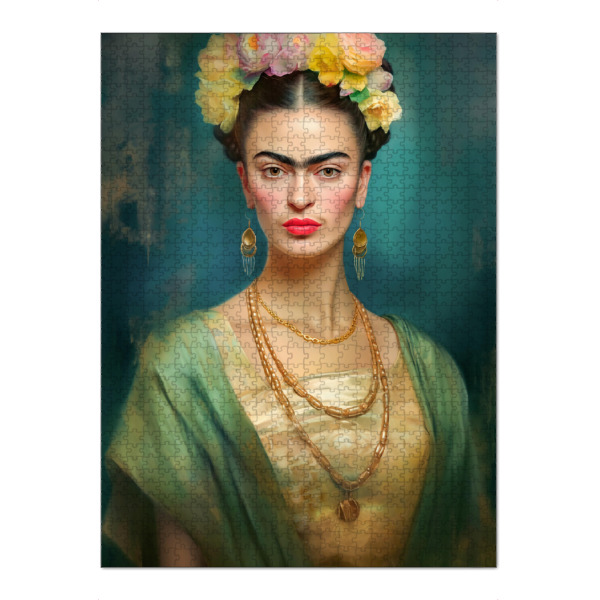 Puzzle Ravensburger "Kahlos Romantische Malerei" artboxONE - Floral,Abstrakt,Menschen