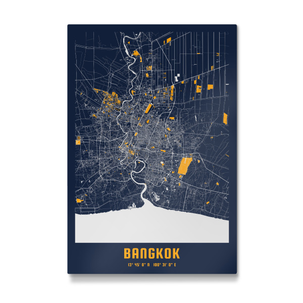 Galerie-Print "City Map Bangkok" 30x20 cm artboxONE