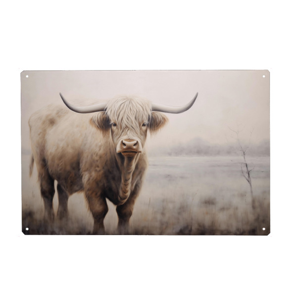 Metall Poster "Soft Scottish highland Cow" artboxONE - Natur,Floral,Tiere