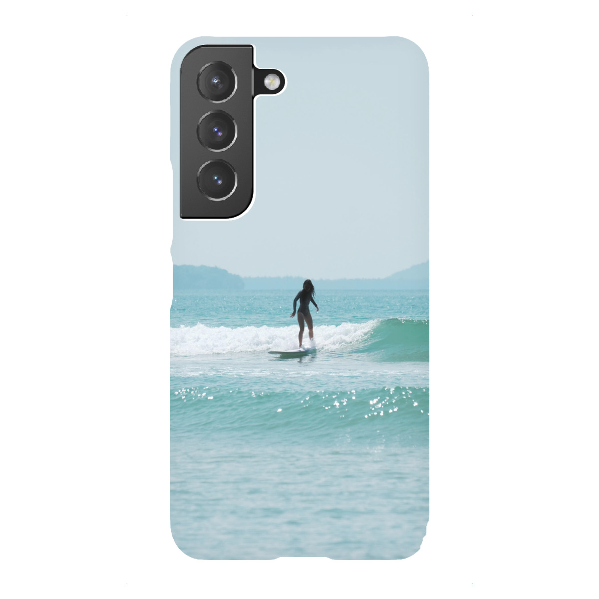 "Surfen unter blauem Himmel"für Samsung Galaxy - Premium-Case Handyhülle artboxONE