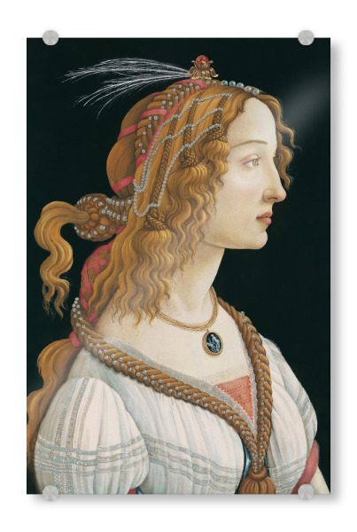 Acrylglasbild "Idealisiertes Porträt einer Dame" artboxONE - Menschen,Für Mama,Für Papa