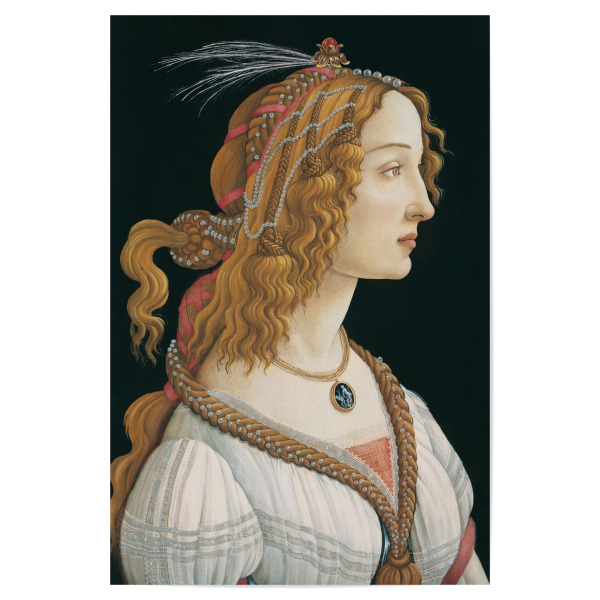 Poster 30x20 cm "Idealisiertes Porträt einer Dame" artboxONE - Menschen,Für Mama,Für Papa