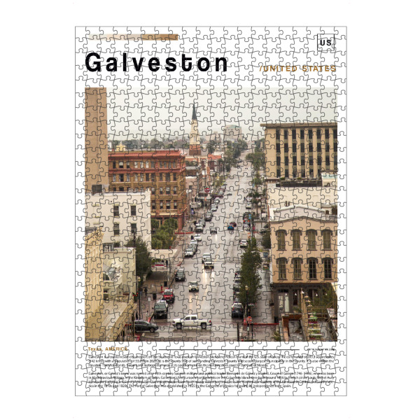 Puzzle Ravensburger "Galveston-Zeitungscover" artboxONE - Städte,Architektur