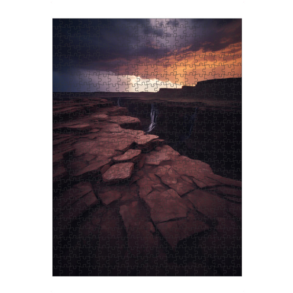 artboxONE Puzzle "Wüstenschlucht" artboxONE - Natur - Schlucht,Klippe,Wüste,Landschaft,Natur,Sturm,Weitwinkel - Bild schlucht