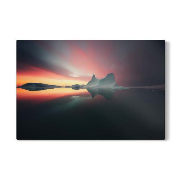 Galerie-Print "Eisberge in Grönland - Abend" 30x20 cm artboxONE
