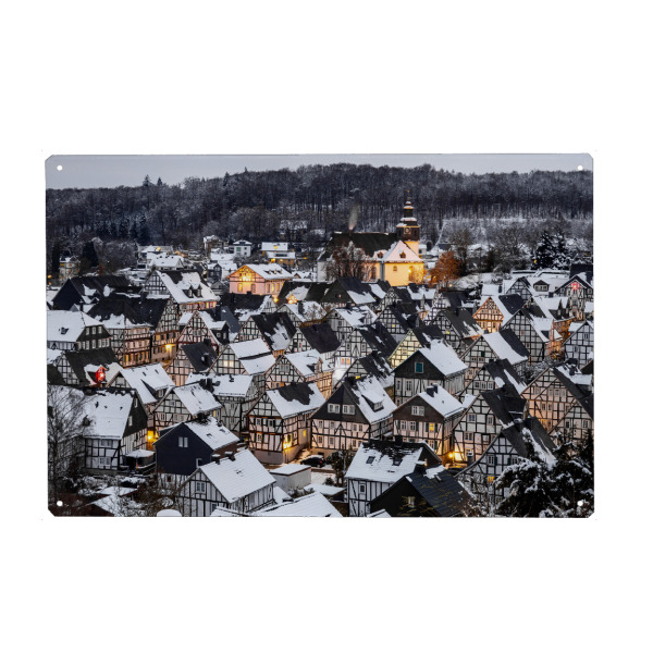 Metall Poster "Freudenberg Alter Flecken" artboxONE - Architektur