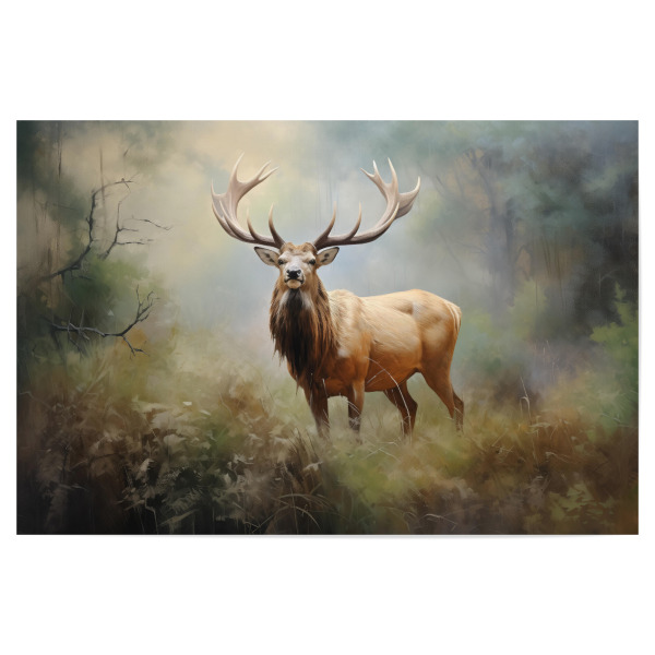 Poster "Hirsch mit großem Geweih" artboxONE - Natur,Tiere