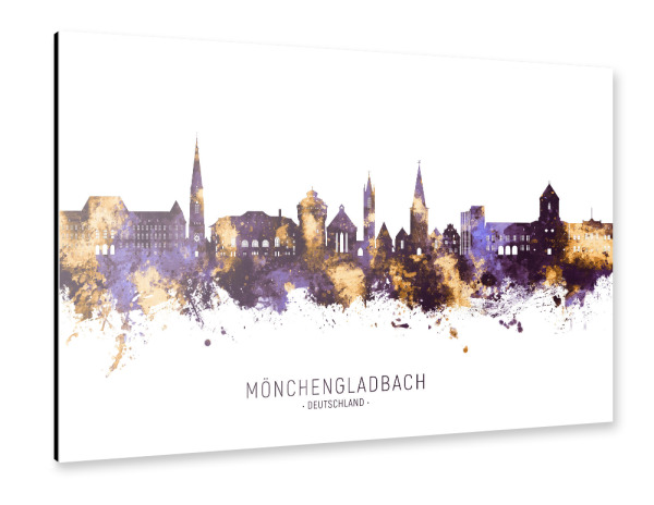 Alu-Dibond "Mönchengladbach Skyline PG" 30x20 cm artboxONE