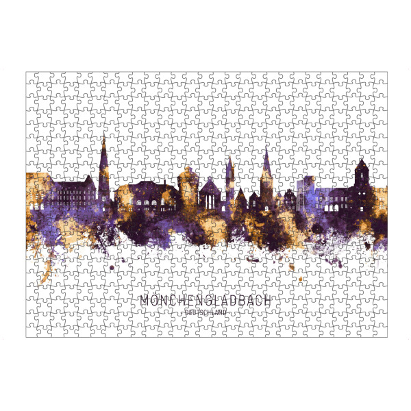 Puzzle Ravensburger "Mönchengladbach Skyline PG" artboxONE - Städte