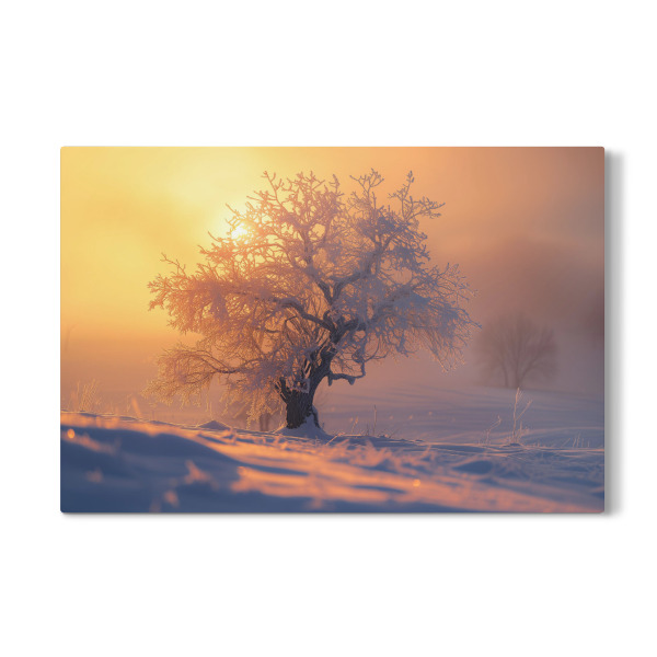 Galerie-Print "Gefrorener Baum - Sonnenuntergang" 30x20 cm artboxONE