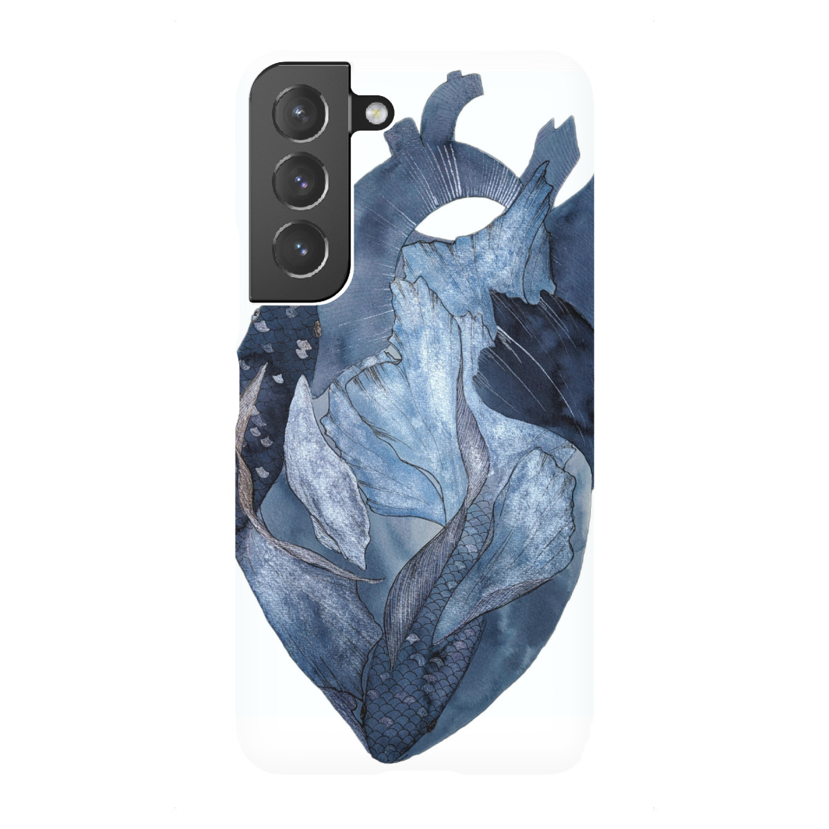 Samsung Galaxy "Blue heart for the sea" Premium-Case Handyhülle artboxONE