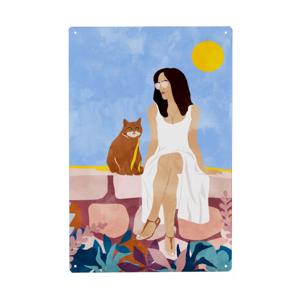 Metall Poster "Butterscotch" artboxONE - Tiere,Menschen