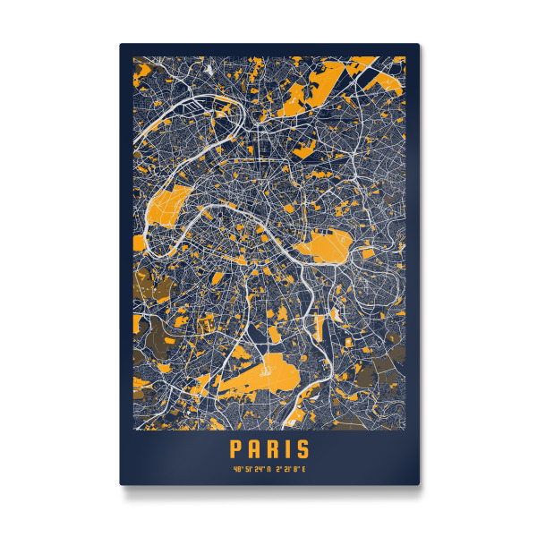 Galerie-Print "Paris City Map Karte" 30x20 cm artboxONE