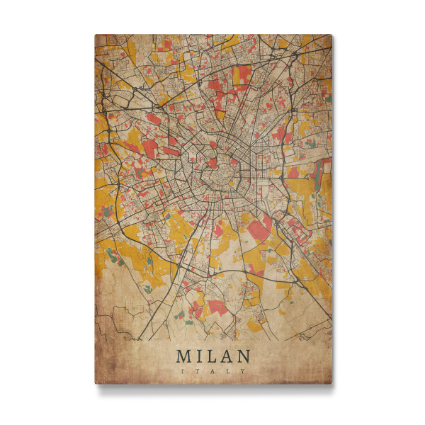 Galerie-Print "VIntage City Map Mailand" 30x20 cm artboxONE