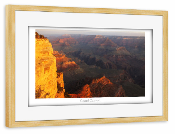 Poster mit Rahmen kiefer "Der Grand Canyon @ Arizona" artboxONE - Natur,Reise,Reise / Länder
