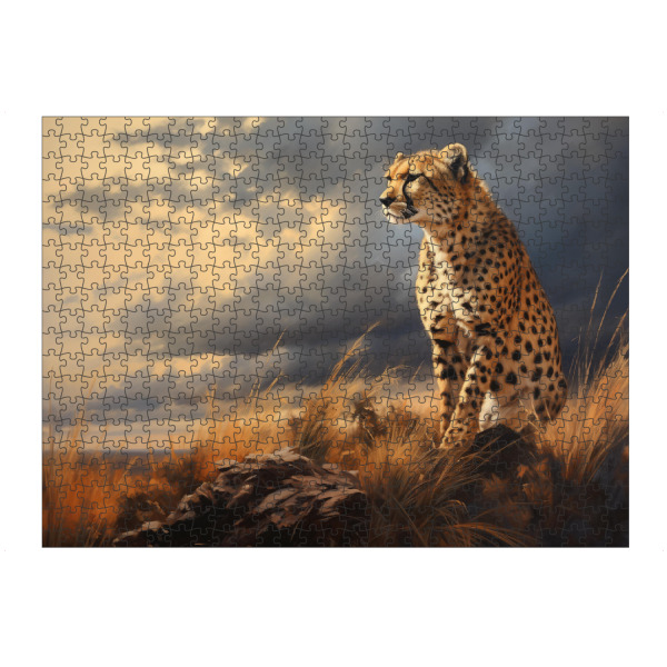 artboxONE Puzzle "Geparden beobachten" artboxONE - Natur,Tiere