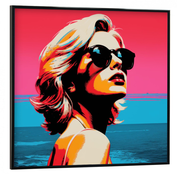 Poster mit schwarzem Rahmen 30x30 cm "ROSA MEERESTRÄUME" artboxONE - Reise / Strand und Meer,Unterwasser,Fashion,Für Mama