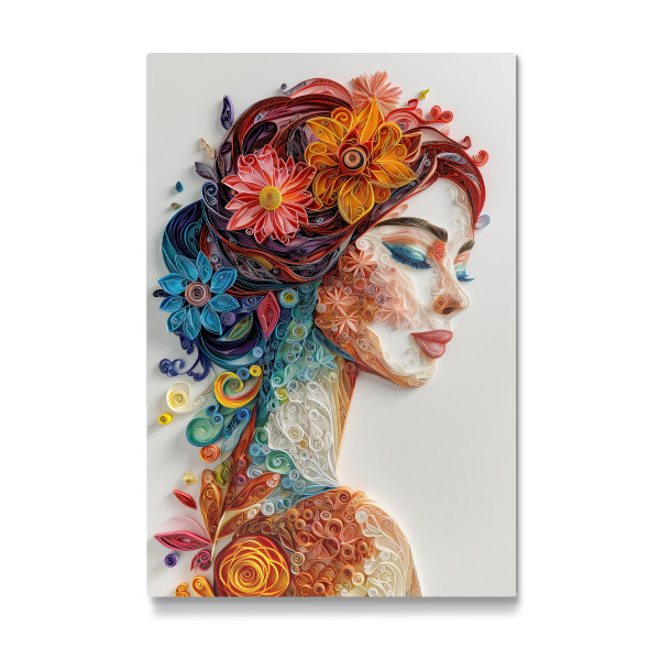 Galerie-Print "Papierquilling einer Frau" 30x20 cm artboxONE