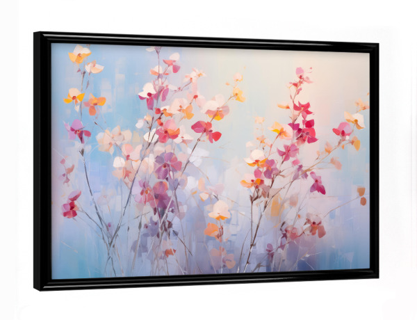 Poster mit schwarzem Rahmen "Weiche impressionistische Blumen" artboxONE - Natur,Floral