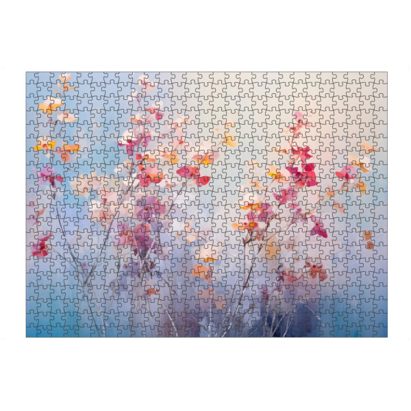 Puzzle Ravensburger "Weiche impressionistische Blumen" artboxONE - Natur,Floral