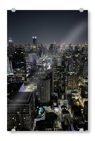 Acrylglasbild "BKK-Nächte" artboxONE - Städte,Städte / New York,Reise,Architektur,Städte / Tokio