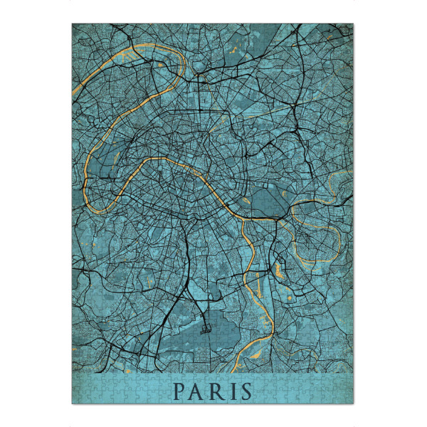 Puzzle Ravensburger "Paris als Vintage CityMap" artboxONE - Städte / Paris,Kartografie