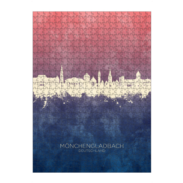artboxONE Puzzle "Mönchengladbach Skyline BlueRose" artboxONE - Städte