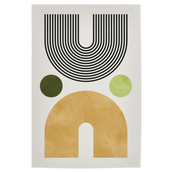 Poster "Circles and lines D" artboxONE - Abstrakt,Geometrie