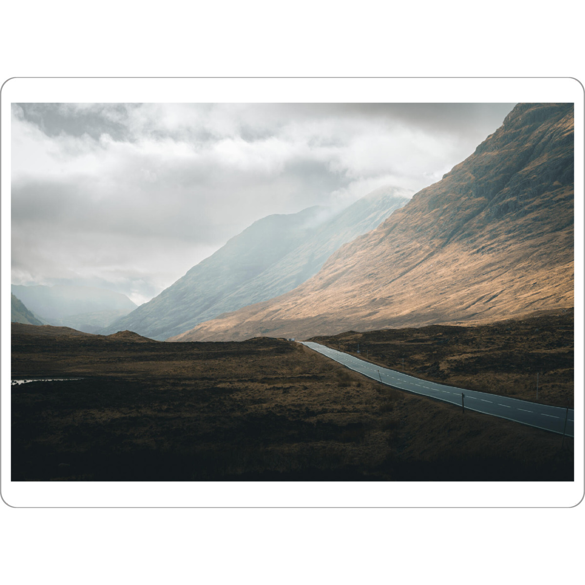 Tischset "Crossing the Highlands" artboxONE - Natur,Reise,Reise / Länder - Highway,Scottish highlands,Highlands,Scotland,Schottland - Bild highway