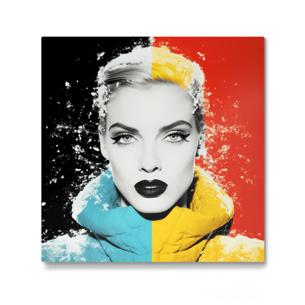 Galerie-Print "SCHNEEFLOCKEN FRAU" 30x30 cm artboxONE
