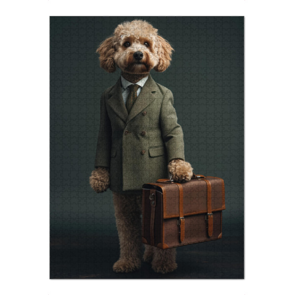 Puzzle Ravensburger "Verkäuferpudel" artboxONE - Tiere,Lustig