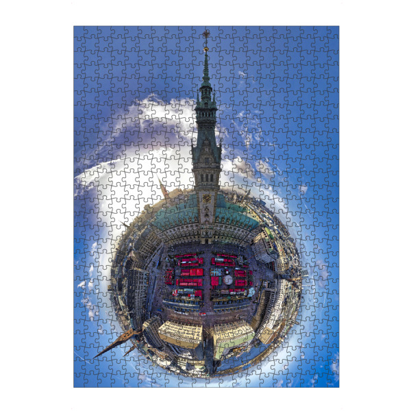 artboxONE Puzzle "Hamburg Rathaus & Markt 2023, H50m" artboxONE - Städte,Städte / Hamburg,Reise,Architektur,Reise / Länder