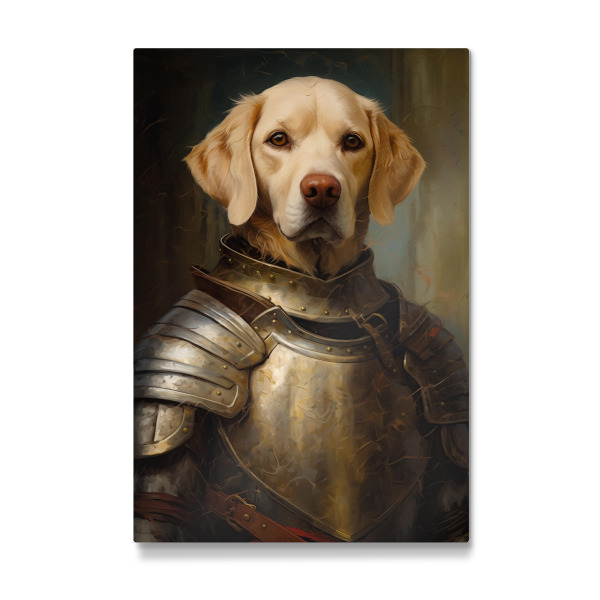 Galerie-Print "Mittelalterlicher Labrador-Ritter" 30x20 cm artboxONE