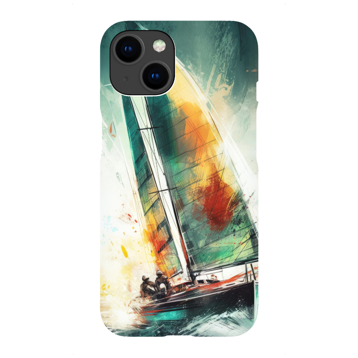 "Yacht-Rennboote K"für iPhone - Premium-Case Handyhülle artboxONE