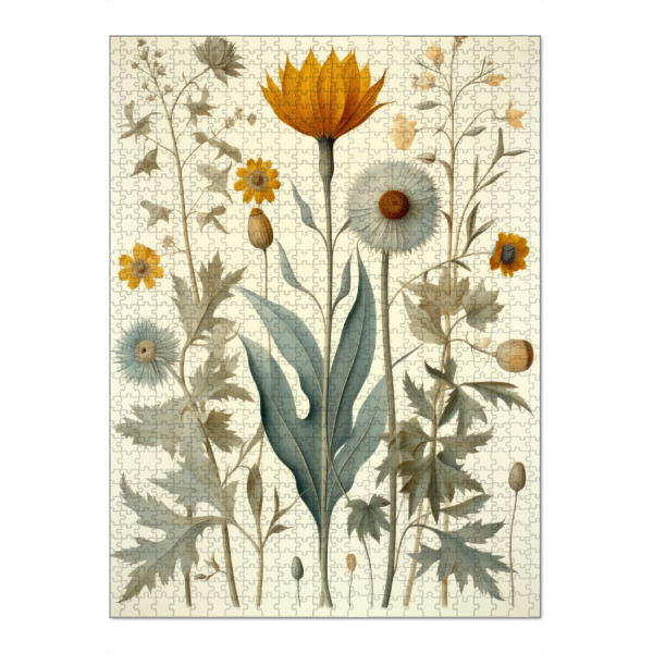 Puzzle Ravensburger "Pflanzen Aquarell Kunstwerk" artboxONE - Floral