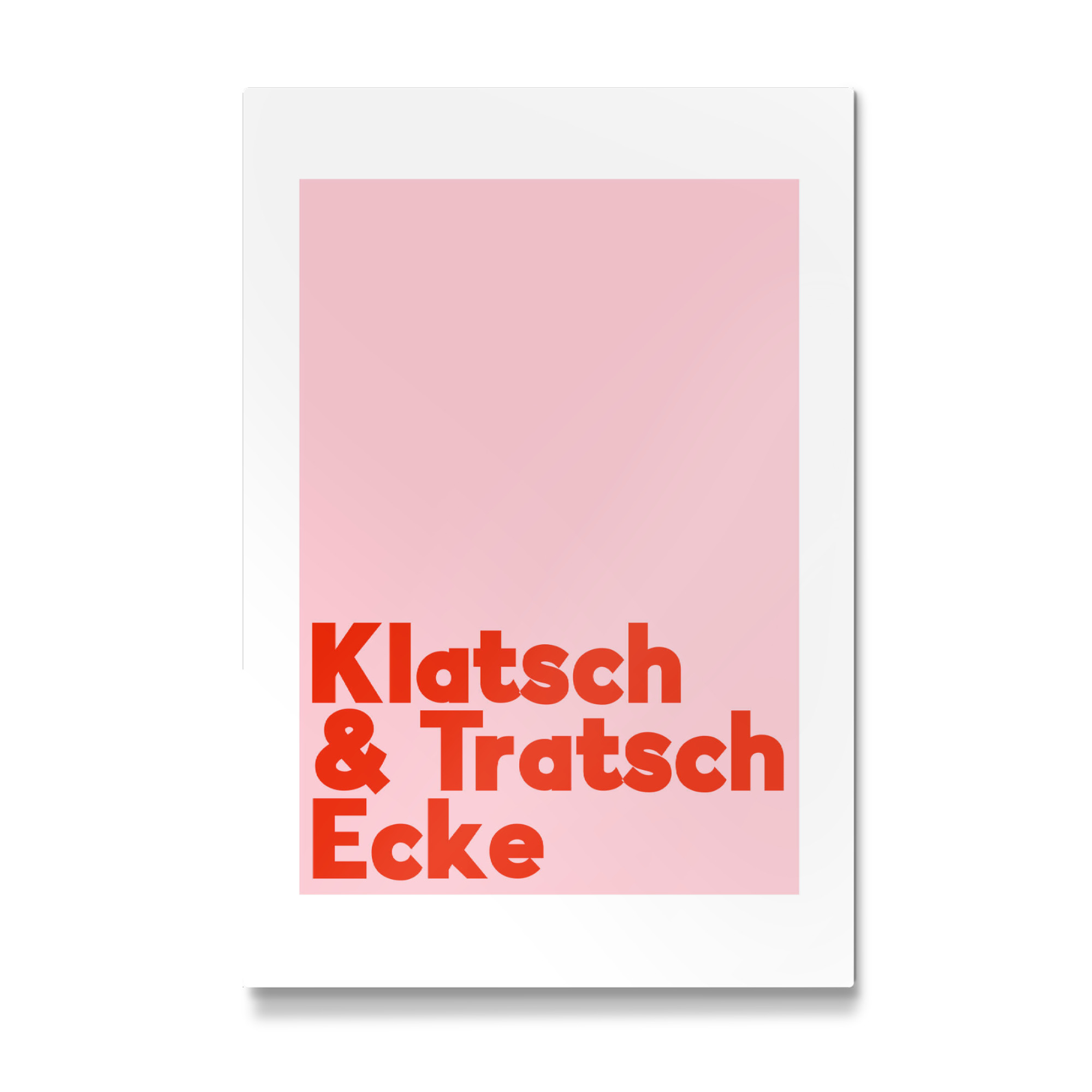 Galerie-Print "Klatsch & Tratsch Ecke rosarot" 75x50 cm artboxONE