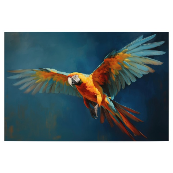 Poster 30x20 cm "Fliegender Ara" artboxONE - Natur,Tiere