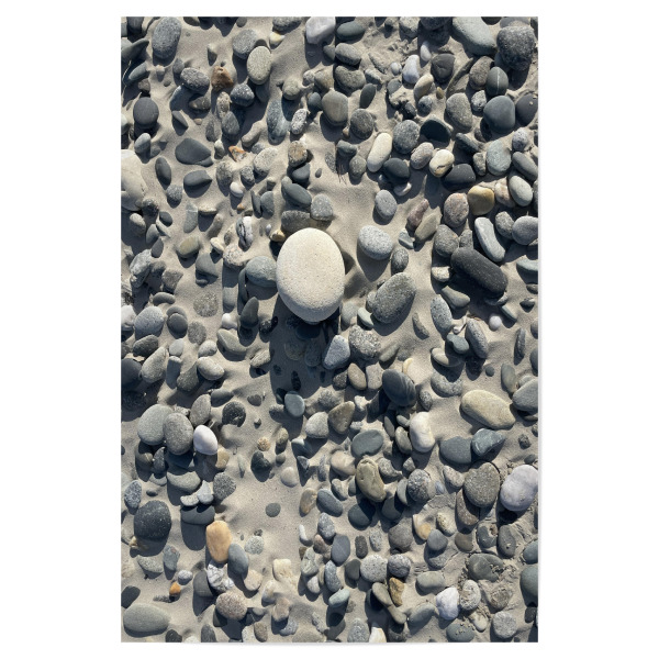Poster 30x20 cm "Graue Kiesel am Meer" artboxONE - Natur,Reise,Reise / Strand und Meer